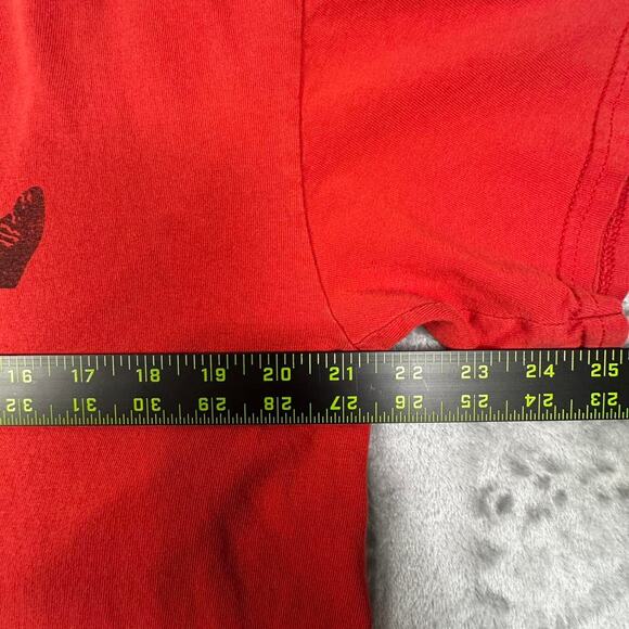 Vintage Y2K Chuck Norris “Give Blood or Need it” Red & Black Graphic T-shirt L - Picture 5 of 7